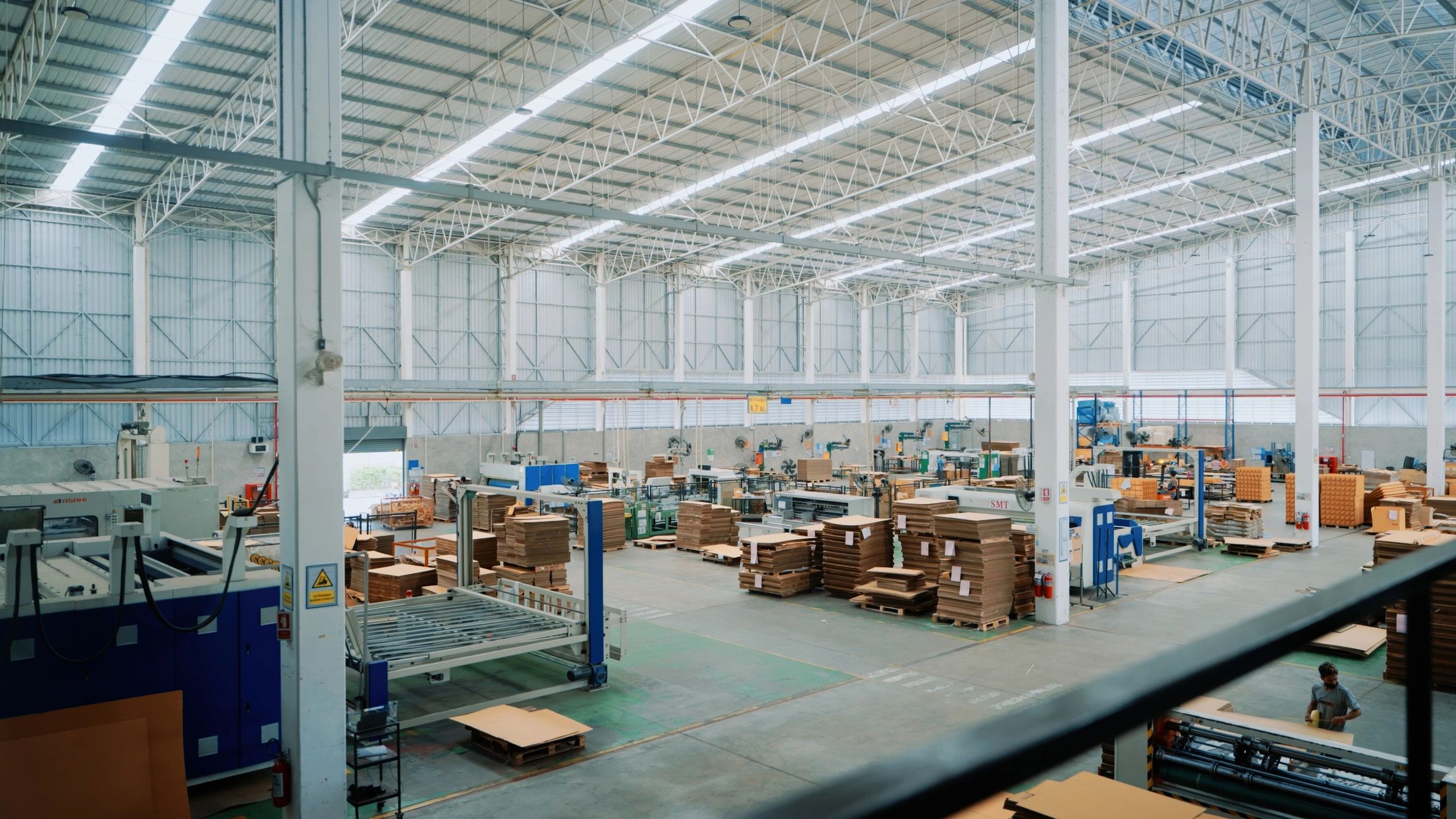 Industrial facility representing commercial and industrial battery cabinet deployment