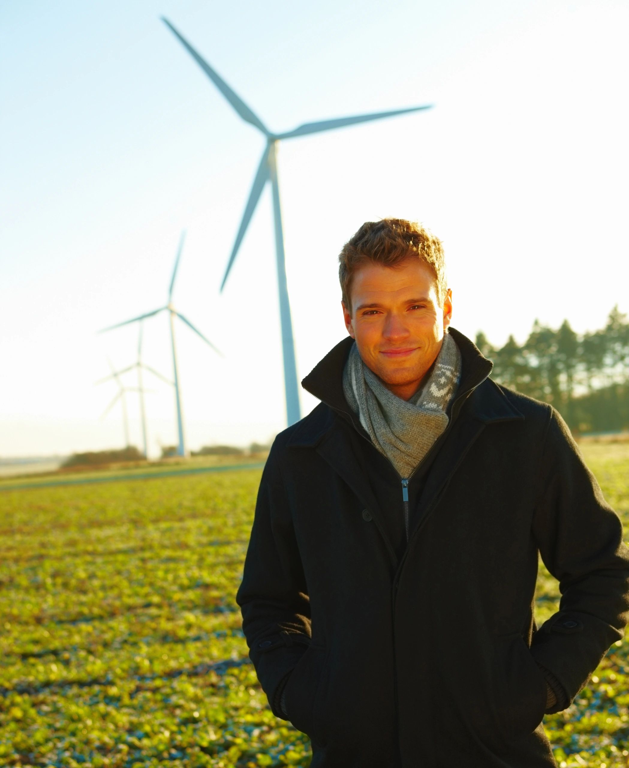 Energy professional outdoors